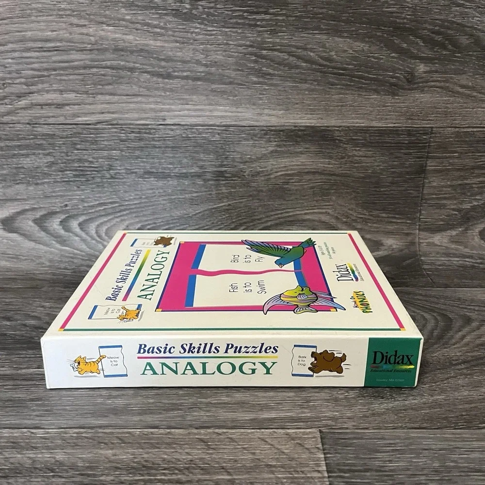 Educational Didax Basic Skills Puzzles Analogy Hands On Phonics Reading Teaching